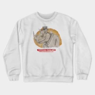 The rhino and the whisper Crewneck Sweatshirt